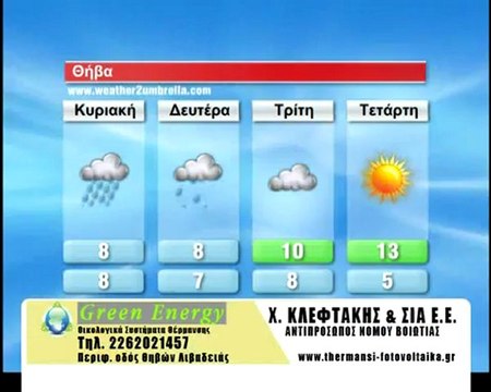 Ο καιρός της Κυριακής 30/12