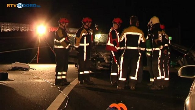 Fataal ongeval op A7 zorgt voor chaos - RTV Noord