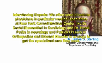 Dr. James D. Sterling Discusses New York Center for Psychotherapy’s Referrals