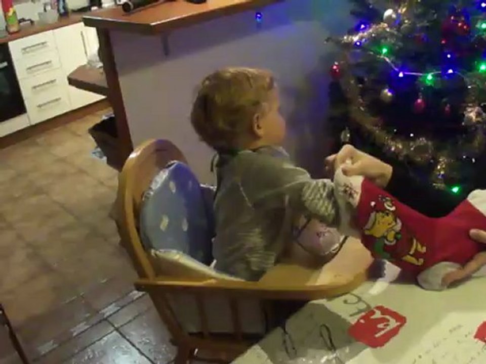Ouverture du chocolat de noel