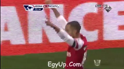 اهداف مباراة أرسنال ونيوكاسل 29/12/2012