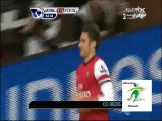ملخص وأهداف آرسنال 7_3 نيوكاسل يونايتد 29_12_2012