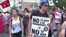 Violent demonstrations outside Chicago's NATO meetings