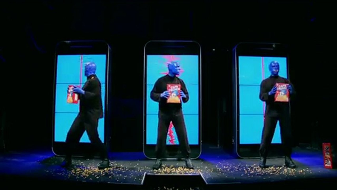 Behind the scenes at "Blue Man Group"