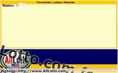 Powerball Lottery Drawing Results for December 29, 2012