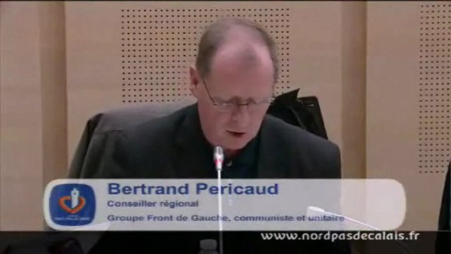 Intervention Bertrand Pericaud 21-12-12 amendement fonds economique regional