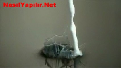 Bir Damla Sütün Su Üzerindeki Ağır Çekimi.! | NasılYapılır.Net |