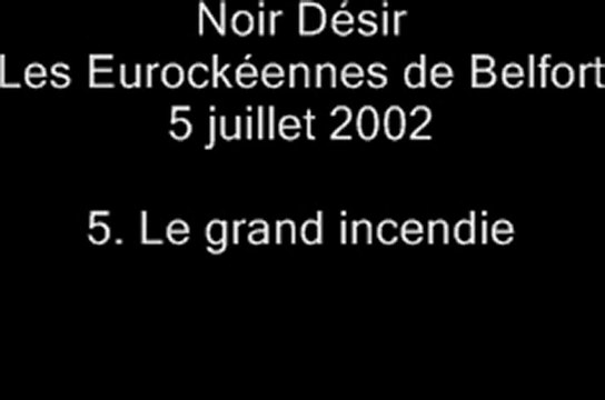 06.Le grand Incendie - Noir Désir aux Eurockéennes de Belfort le 5 juillet 2002