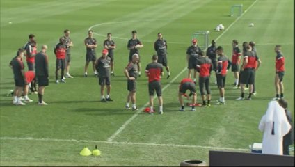 Le PSG poursuit son entraînement à Doha au Qatar