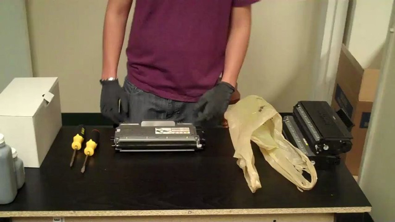 How to refill brother tn450 tn-450 instructions reset gear brother tn420 tn-420