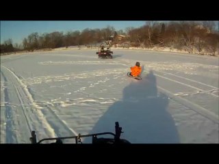 GoPro Snow Kneeboarding Redbilly-Chicbilly Hillnecks Style