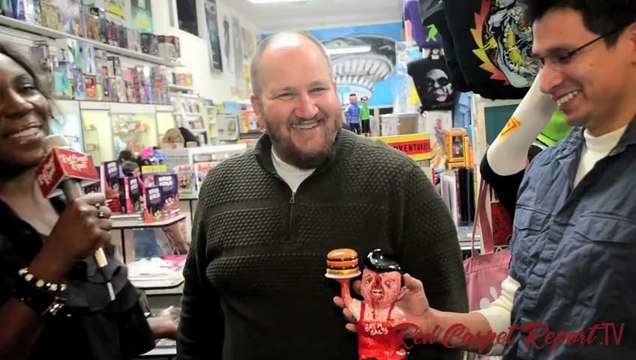Stephen Kramer Glickman at his @NerdMelt Art Opening @StephenGlickman