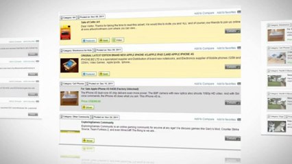 On the web labeled advertisings site.