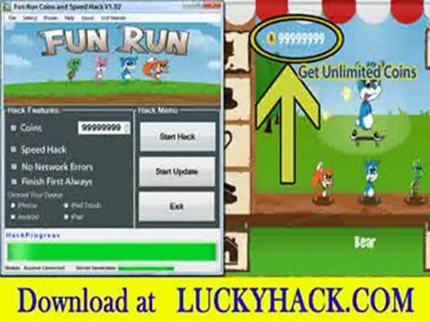 Fun Run Multiplayer Race Cheat 9999999 Coins Works on iOS Fun Run Hack - Hent gratis FREE Download télécharger