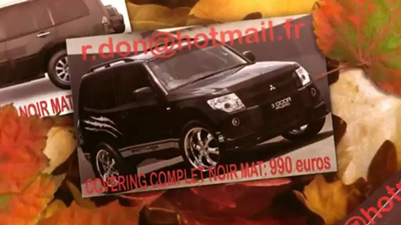 Mitsubishi Pajero, Mitsubishi Pajero, essai video Mitsubishi Pajero, covering Mitsubishi Pajero, Mitsubishi Pajero peinture noir mat