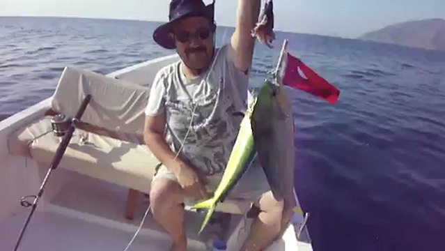 ANTALYA BALIK AVI TURU ADRASANDA AKYA OLTASI İLE ÇİFTE LAMBUKA AVI - adrasanbalik.com