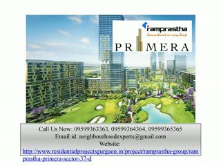 Ramprastha_Primera Sector 37D Gurgaon @ 9599363363