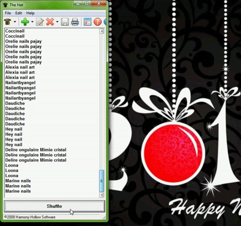 résultat tirage au sort décembre 2012