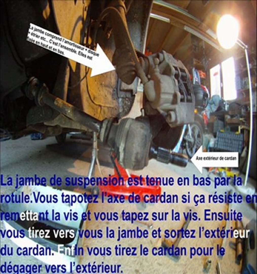 Changement de cardan