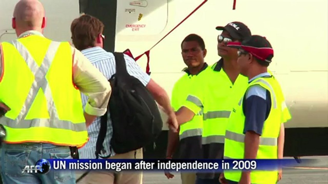 E. Timor's  peacekeepers depart after 13 years