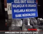 Ambulans içinde 260 kilogram esrar ele geçirildi