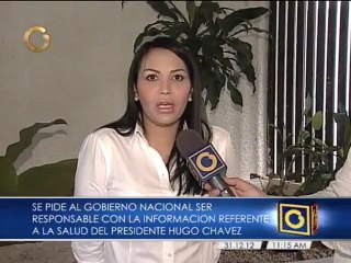 Solórzano: "Hemos vivido un blackout comunicacional" con la salud del Presidente