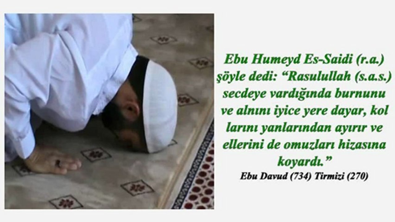 Secdede ellerin ve kolların durumu