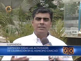 Suspenden actos de fin de año en el municipio Chacao