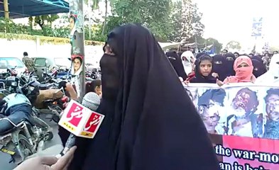 BRP Ladies Wing Member Mehr Bibi talking to Vsh News on Mashkay Operation