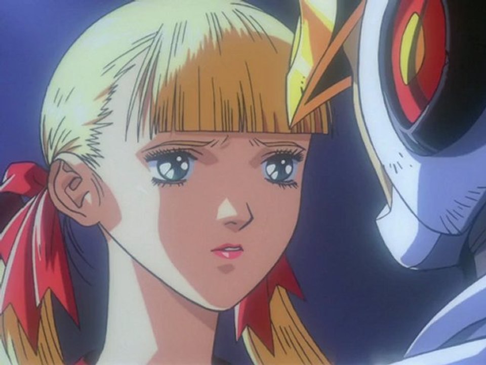 Casshan and Luna kissing  - CASSHAN ROBOT HUNTER