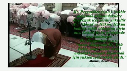 İmamın sesini arkaya duyurmak