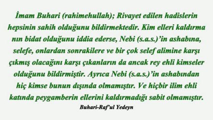 Rükuya giderken eller kalkar