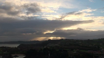 Primer amanecer año 2013 en la costa de Asturias