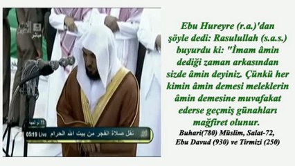 Fatihadan sonra amin demek