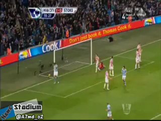 Man City 2-0 Stoke City = 55' Dzeko | مان ستي 2 × 0 ستوك = د55 دزيكو