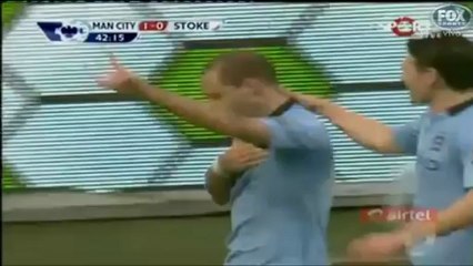 أهداف مان سيتى 1_0 ستوك سيتى زباليتا 1_1_2013