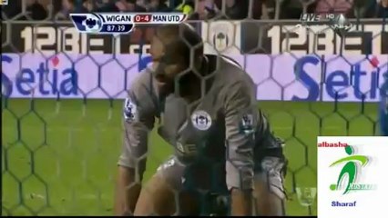 أهداف مان يونايتد 4_0 ويجان أتلتيك 1_1_2013