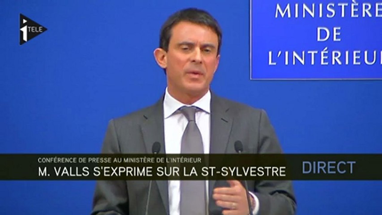 Saint-Sylvestre : 1193 véhicules incendiés selon Manuel Valls