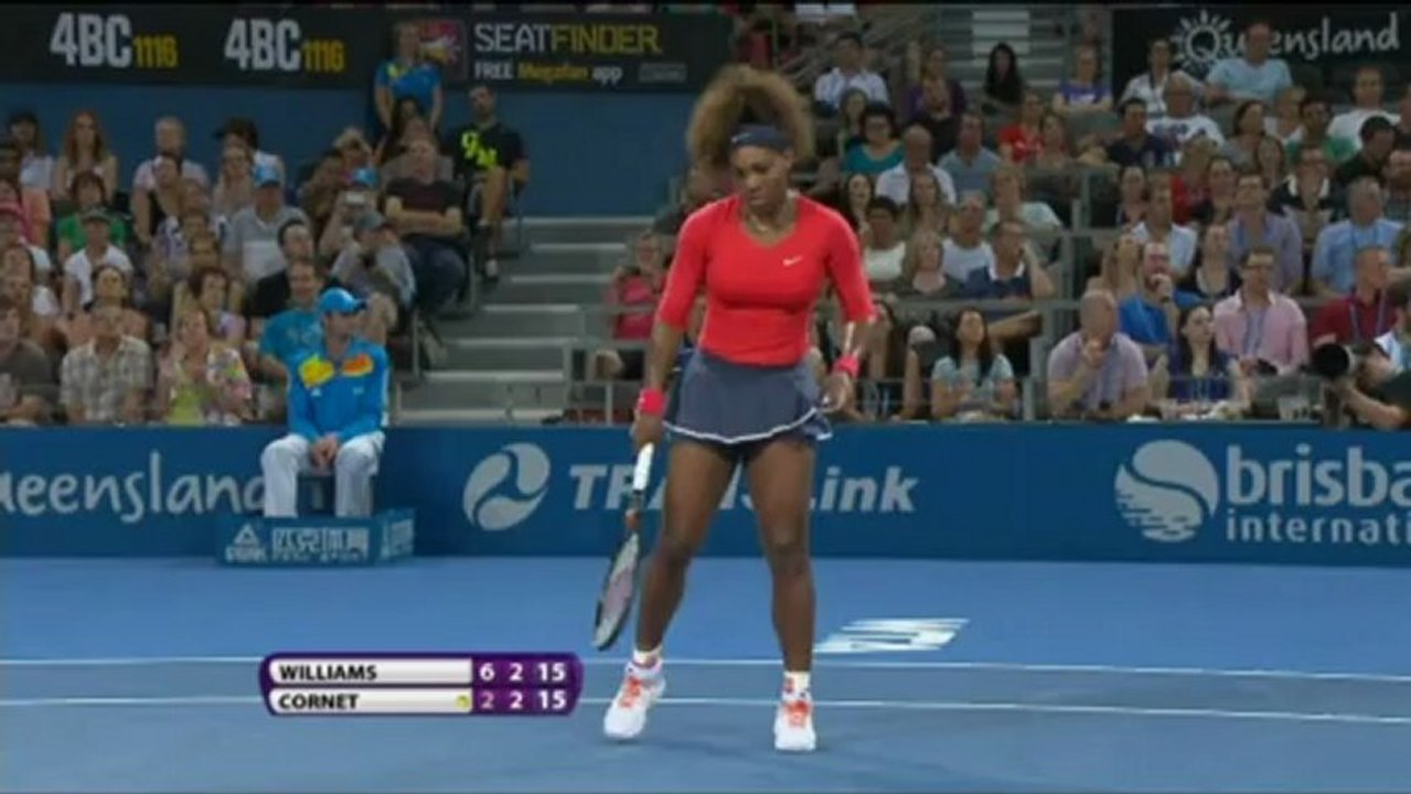 Brisbane: Williams locker gegen Cornet