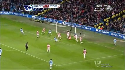 أهداف فوز مانشسترسيتي على ستوك سيتي 3-0