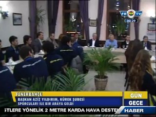 27 Aralık 2012 Aziz Yıldırım Kürek Şubesi Sporcularıyla Bir Araya Geldi