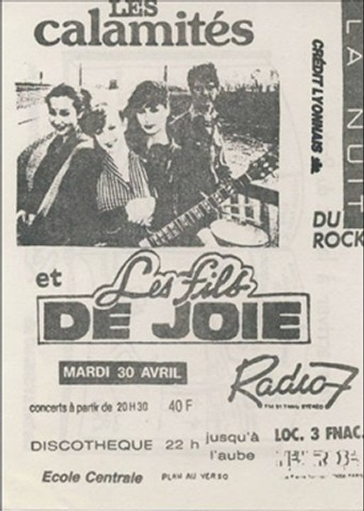 Les Fils de Joie - Adieu Paris (live ECP 1985)
