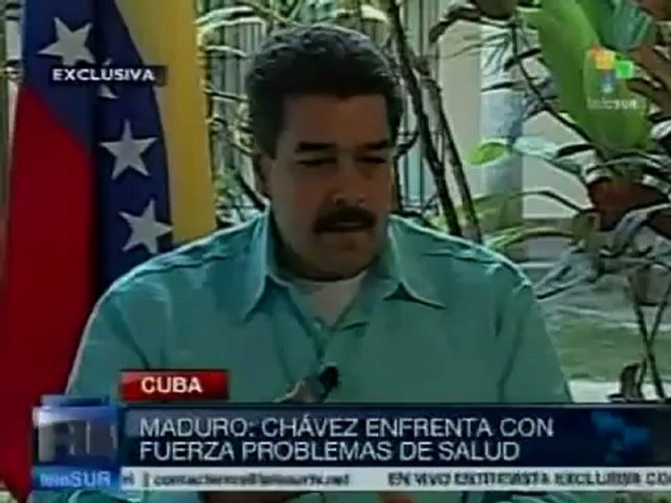 Maduro: Chávez ha enfrentado con fortaleza la enfermedad