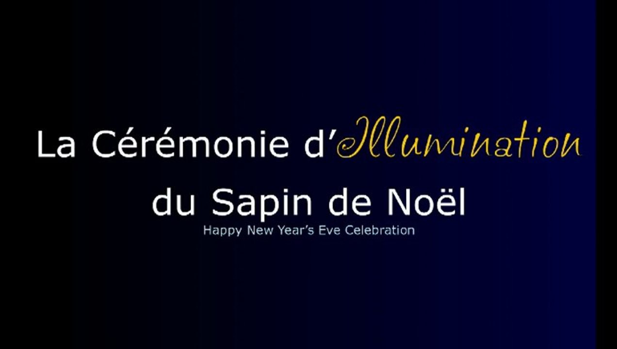 La Cérémonie d'Illumination du Sapin de Noël