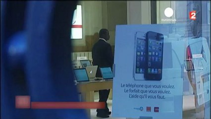Une boutique apple store de Paris passée à sac