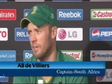 ICC World T20 2012- AB de Villiers on loss to India.mp4