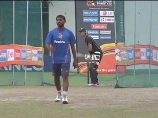 ICC World T20 2012- Australia practice session ahead of semi-final clash against West Indies.mp4
