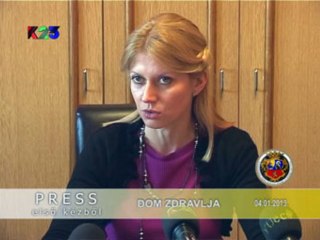 K23TV - Press iz prve ruke - Dom zdravlja - 4. januar 2013.