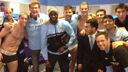 Quand David Hasselhoff rencontre les joueurs de Man City !