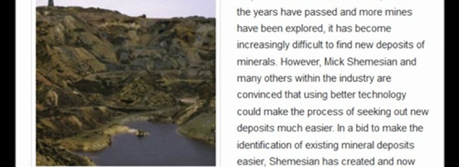 Mick Shemesian - Mineral information
